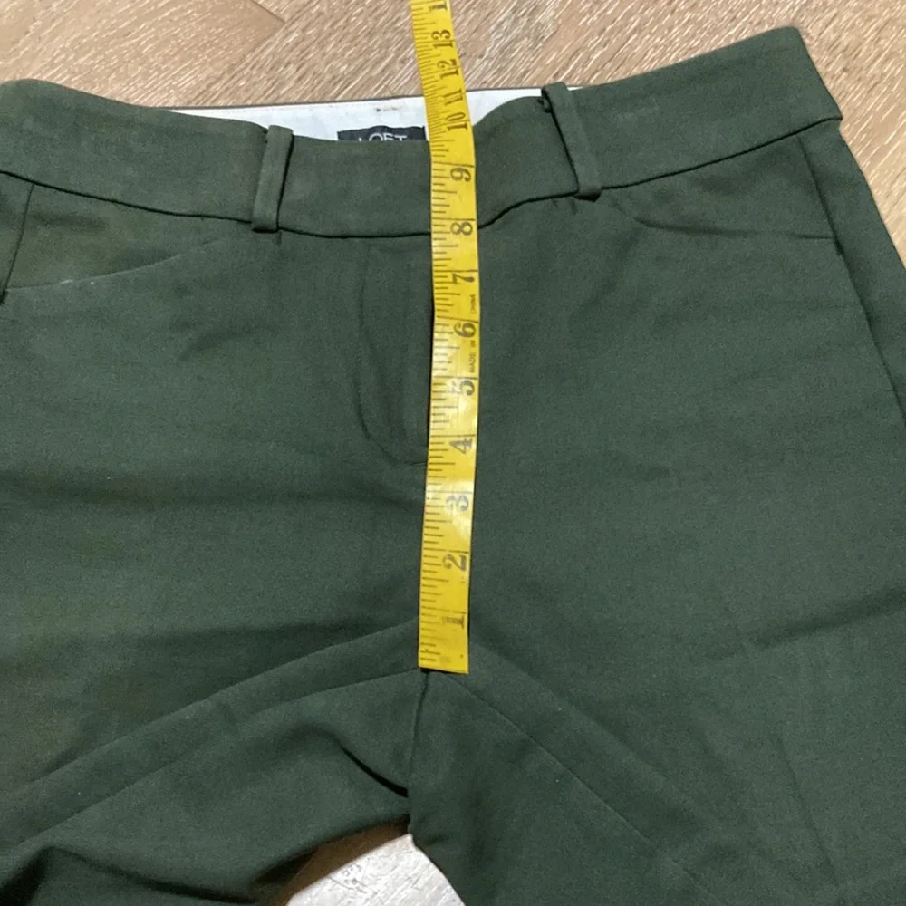 Loft olive green Julie straight size 4_7